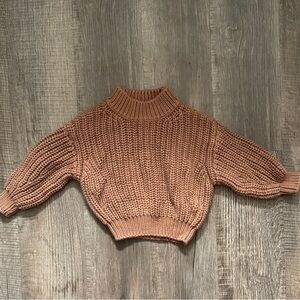Quincy Mae Chunky Knit Brown Sweater